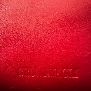 Bruno Magli Red folding wallet 4X 5.5 inches